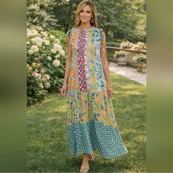 Anthropologie Dresses & Skirts - Anthropologie Colorful Maxi dress Size XL